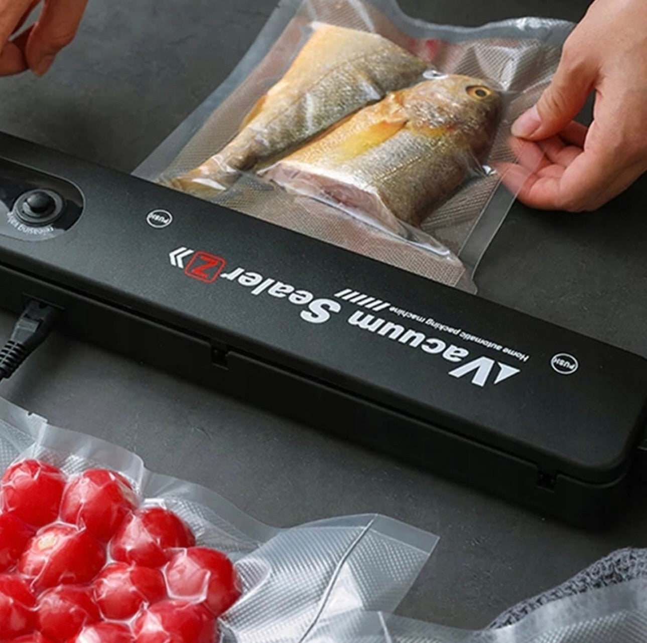 Aparat de Sigilat si Vidat , alimente si obiecte, vidare umeda/uscata/soft, 90W, 220V, portabil, negru