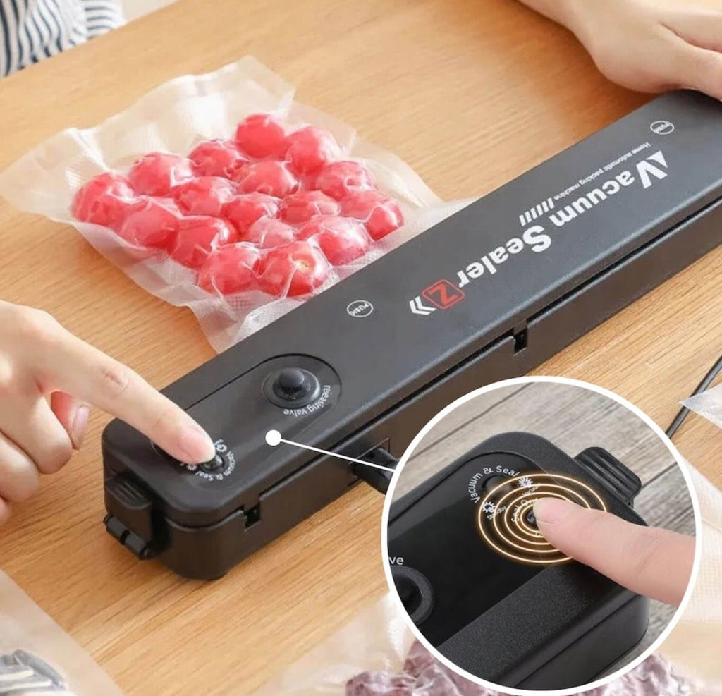 Aparat de Sigilat si Vidat , alimente si obiecte, vidare umeda/uscata/soft, 90W, 220V, portabil, negru