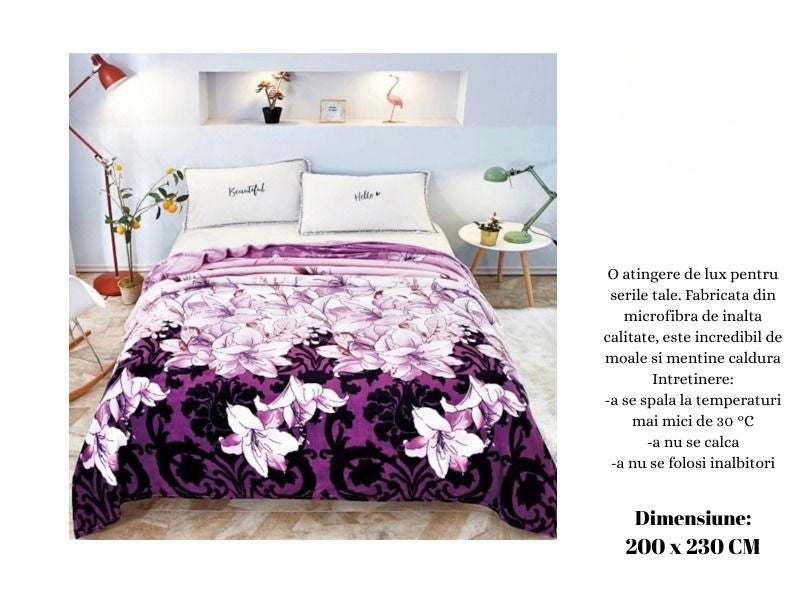 SET 3 Pături Cocolino din Microfibră Plușată Premium – Răsfățul Tău de Zi cu Zi