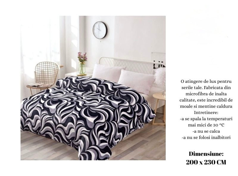 SET 3 Pături Cocolino din Microfibră Plușată Premium – Răsfățul Tău de Zi cu Zi