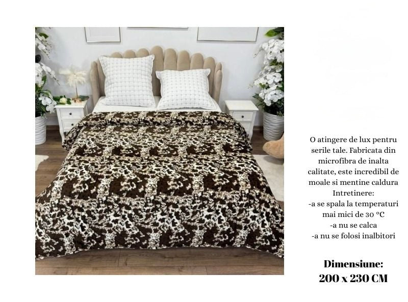 SET 3 Pături Cocolino din Microfibră Plușată Premium – Răsfățul Tău de Zi cu Zi