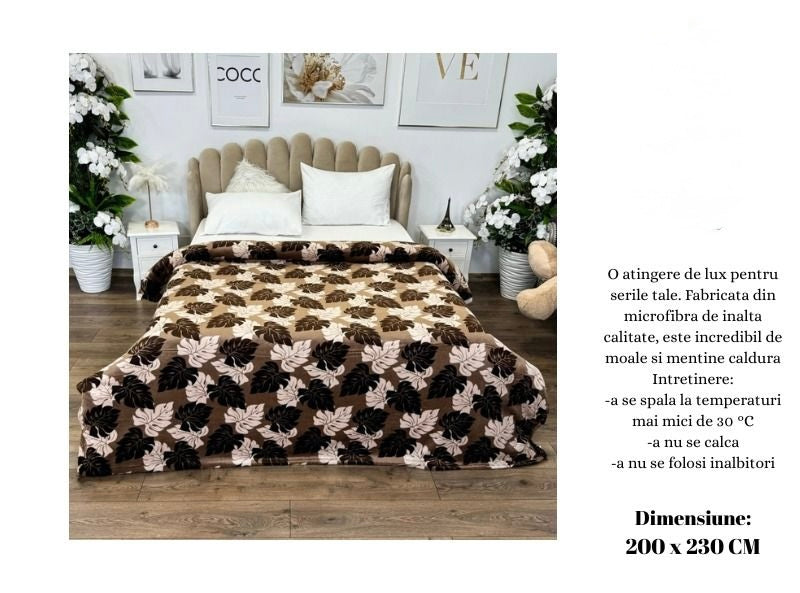 SET 3 Pături Cocolino din Microfibră Plușată Premium – Răsfățul Tău de Zi cu Zi