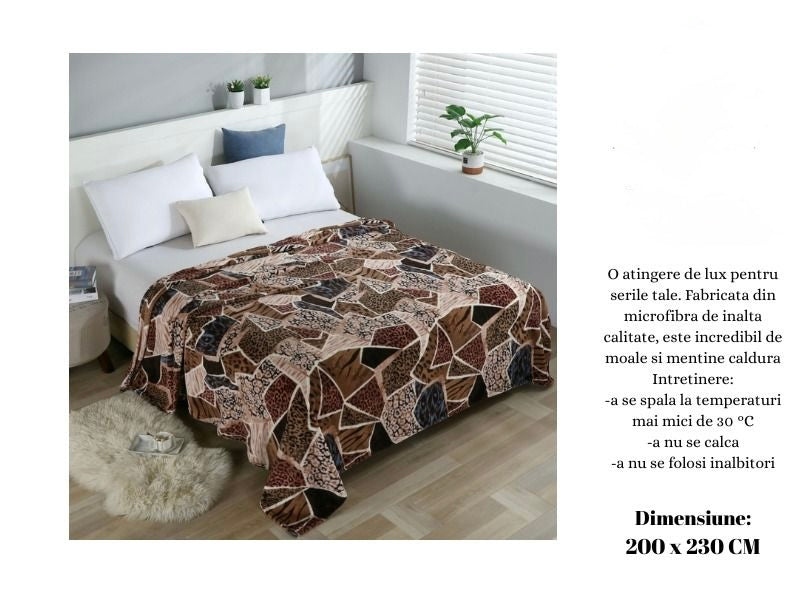 SET 3 Pături Cocolino din Microfibră Plușată Premium – Răsfățul Tău de Zi cu Zi