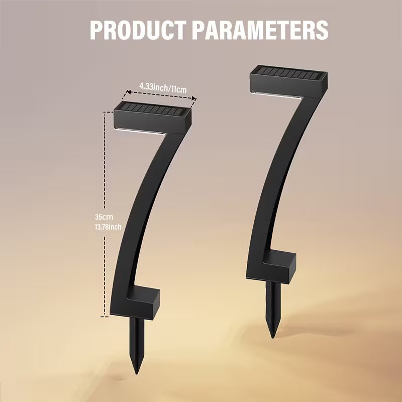 Lămpi Solare,Design Modern „Z-Shape”, LED Alb Cald, Construcție Durabilă Plastic/Aluminiu, Protecție IP65, Autonomie Extinsă