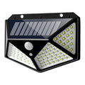 Lampă solară cu 100 LED-uri și senzor de mișcare, baterie 2200 mAh, 3 moduri iluminare