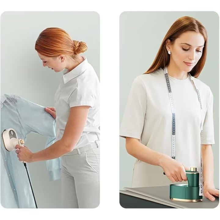 Mini fier de călcat portabil cu abur, pliabil și rotativ 180°, talpă ceramică titan, rezervor 50 ml